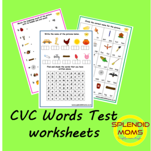 CVC 3 letter words free Activitysheets