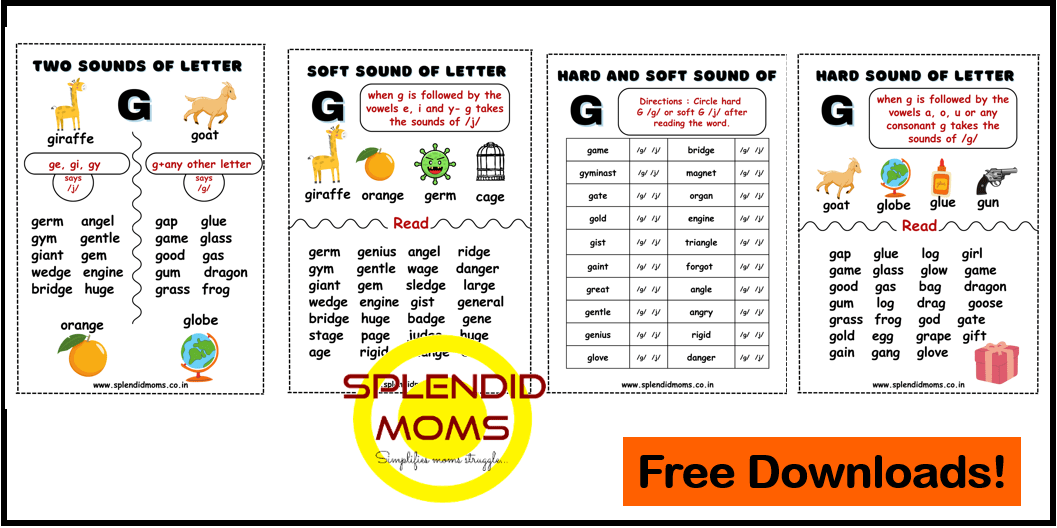 Two sounds of G- Hard G Soft G - Splendid Moms