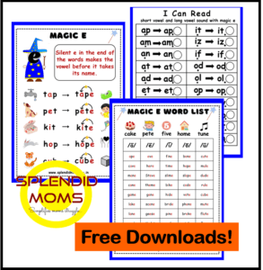 Magic e Silent e worksheets free download