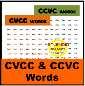 cvcc ccvc words free worksheet