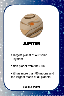 solar system planets free flash cards