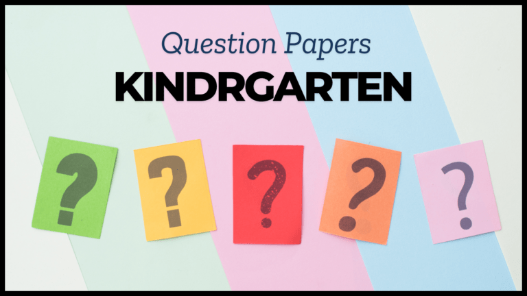 lkg ukg question papers