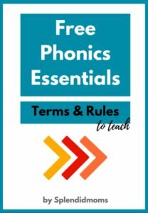 important phonics terms and rules free download