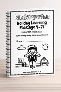 kindergarten learning worksheets age 4-7 spleniddmoms