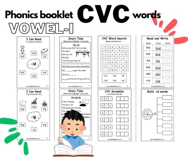 CVC Word Family Mini Booklets – Complete Set of 24 - Splendid Moms