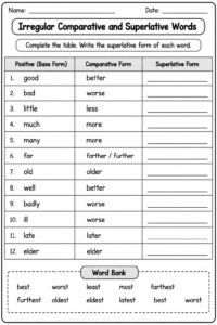 degree of adjective