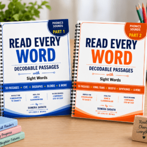 Read Each Word 100+ Decodable Passages Part 1 & Part 2(PDF only)