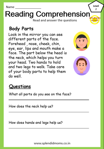 reading comprehension level 2 for class 1 2 free download